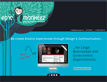 Tablet Screenshot of epicmonkeez.com